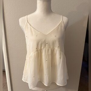 Old Navy Ivory Camisole with Subtle Detailing